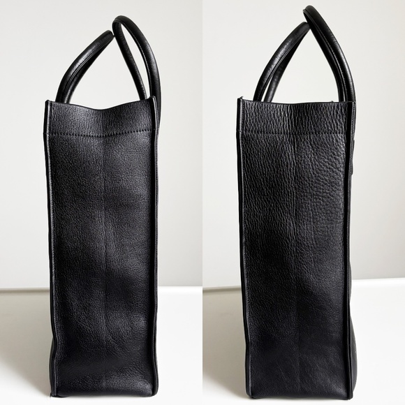 Bonnie Cashin for Coach Classic Shopping Tote Black Cowhide Leather Vintage 60s - Picture 8 of 15